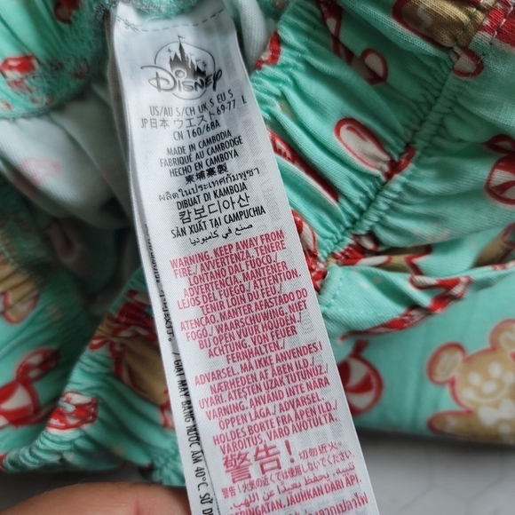 NEW Disney Peppermint Gingerbread Long Sleeve & Pants Women's Small Pajama Set - Picture 12 of 14